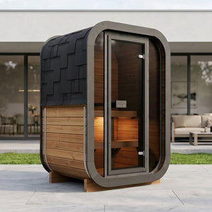 Outdoor Thermowood Cube Sauna - SKOG Edition | Home & Garden (1-2 Person)