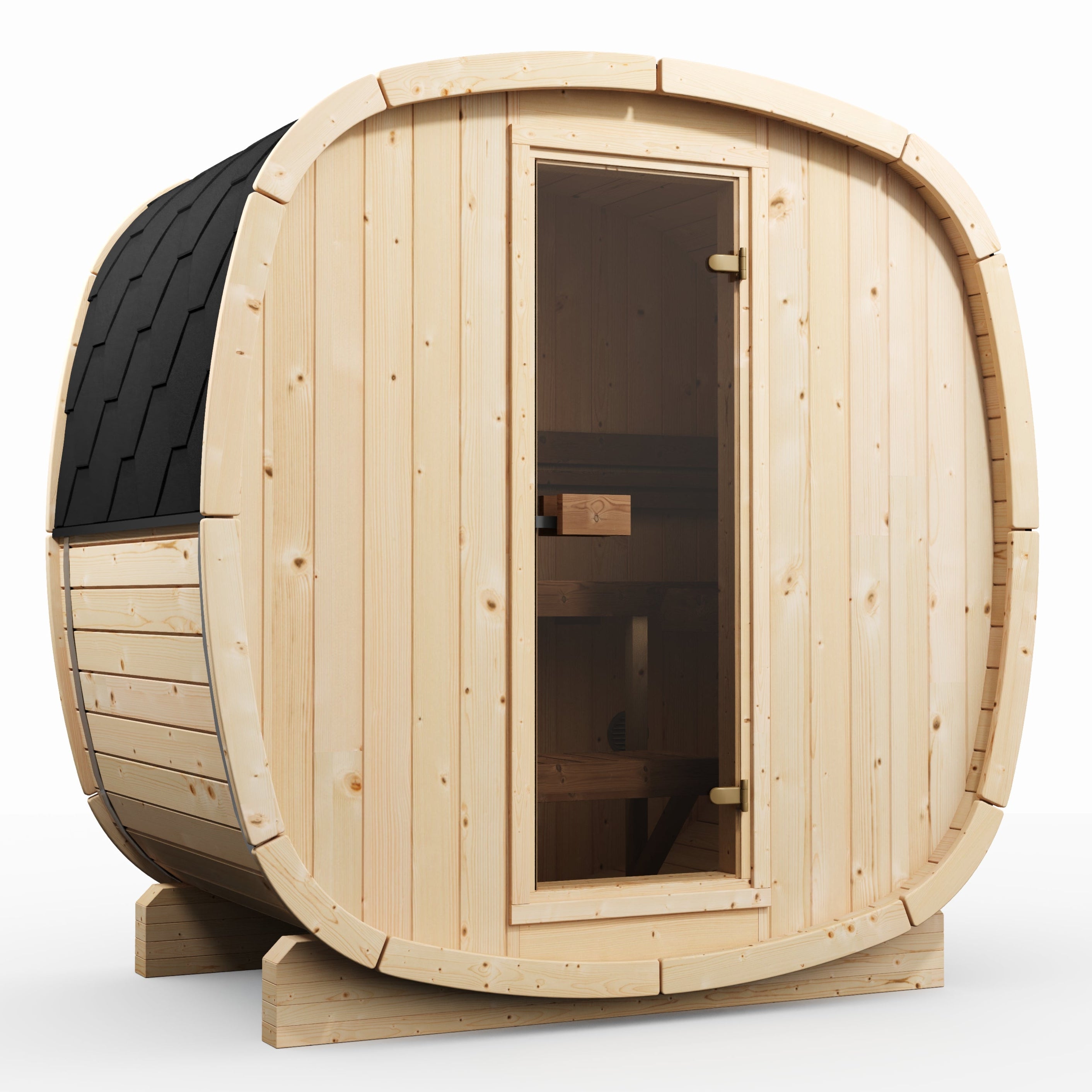 Outdoor 4-5 Person Nordic Spruce Cube Sauna - SKOG 3 Edition | Home & Garden