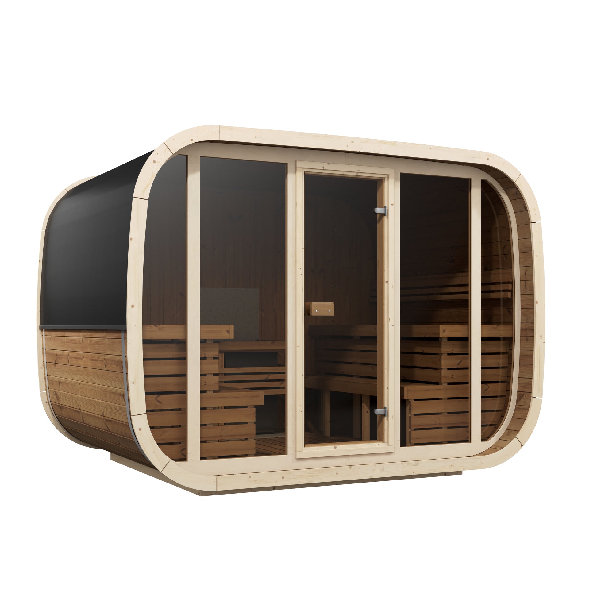 SaunaSupply KLAAR W1.1 Thermowood Outdoor Sauna - 6 Person