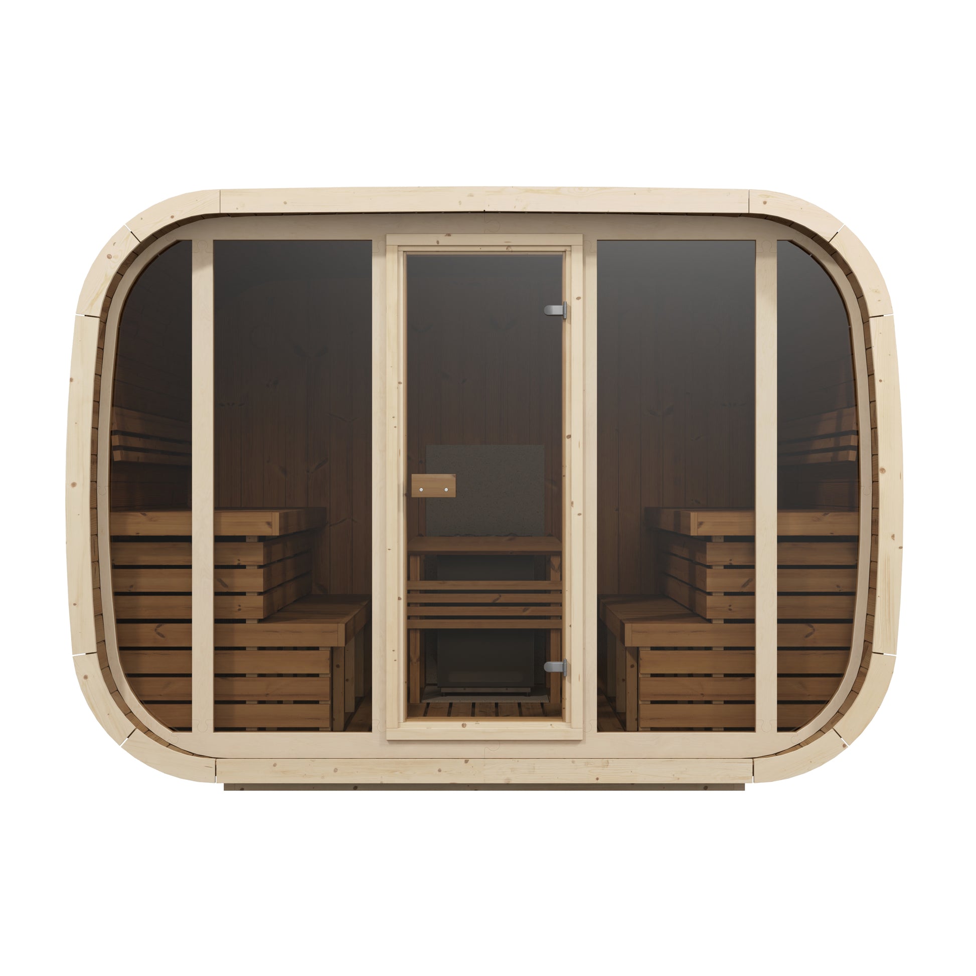 SaunaSupply KLAAR W1.1 Thermowood Outdoor Sauna - 6 Person