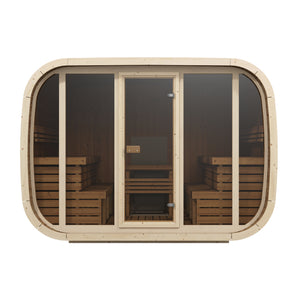 SaunaSupply KLAAR W1.1 Thermowood Outdoor Sauna - 6 Person