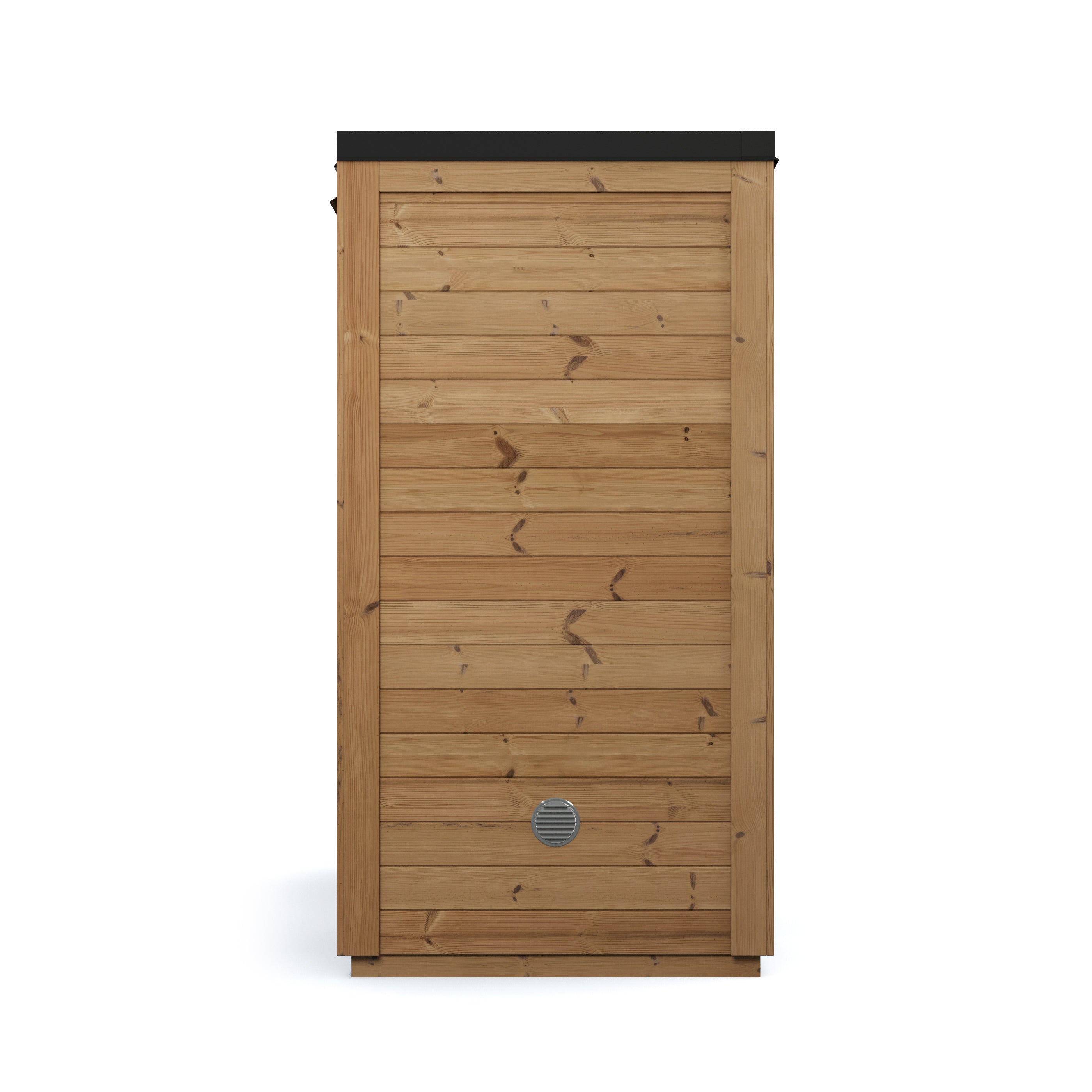 SaunaSupply ELLA Cube III Thermowood 4 Person Outdoor Sauna - Includes Bucket, Ladle, Thermometor, SupiOil