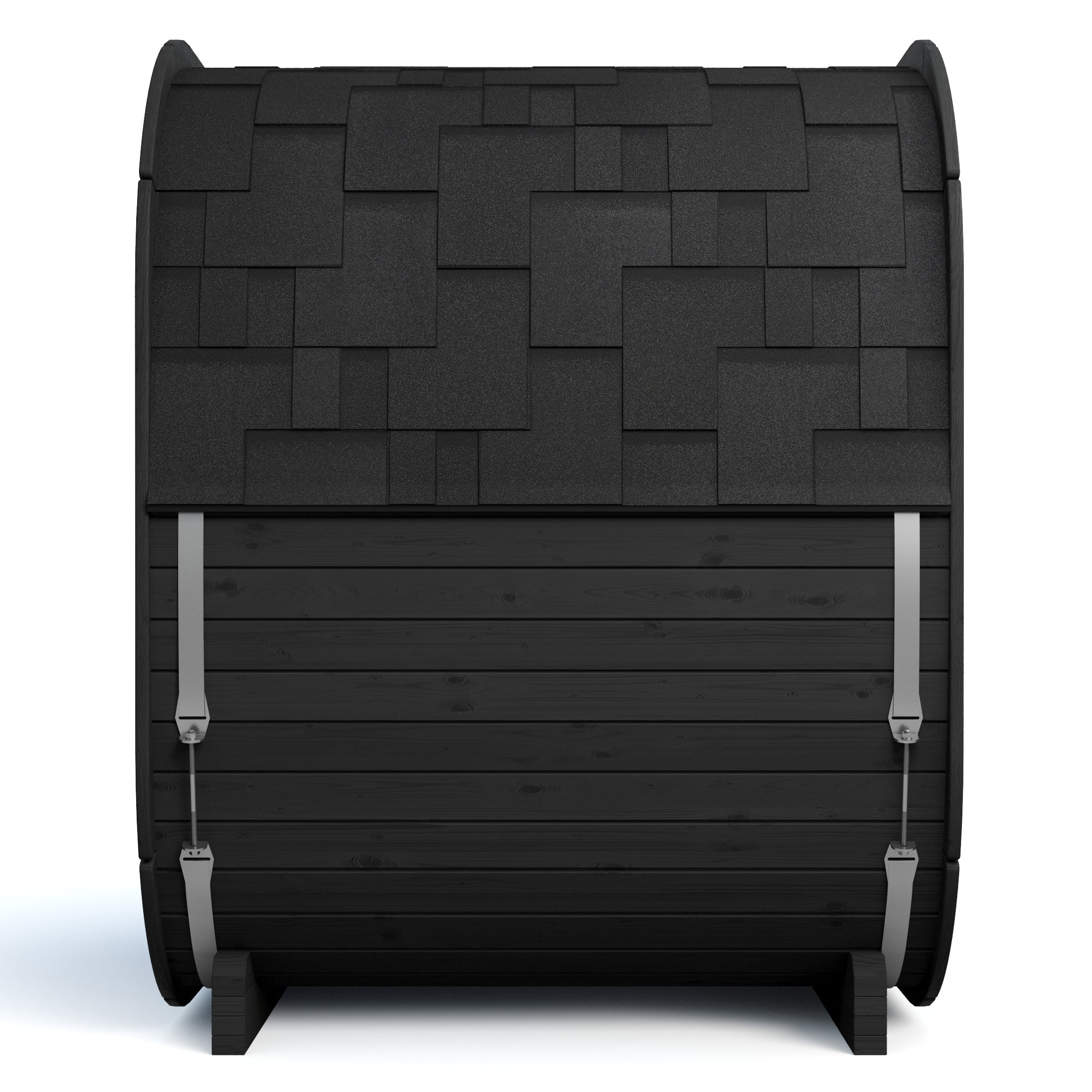 SaunaSupply 3-4 Person Large Outdoor Thermowood Cube Sauna - ALASKA Black Edition | Includes Heater & Accessories (new)