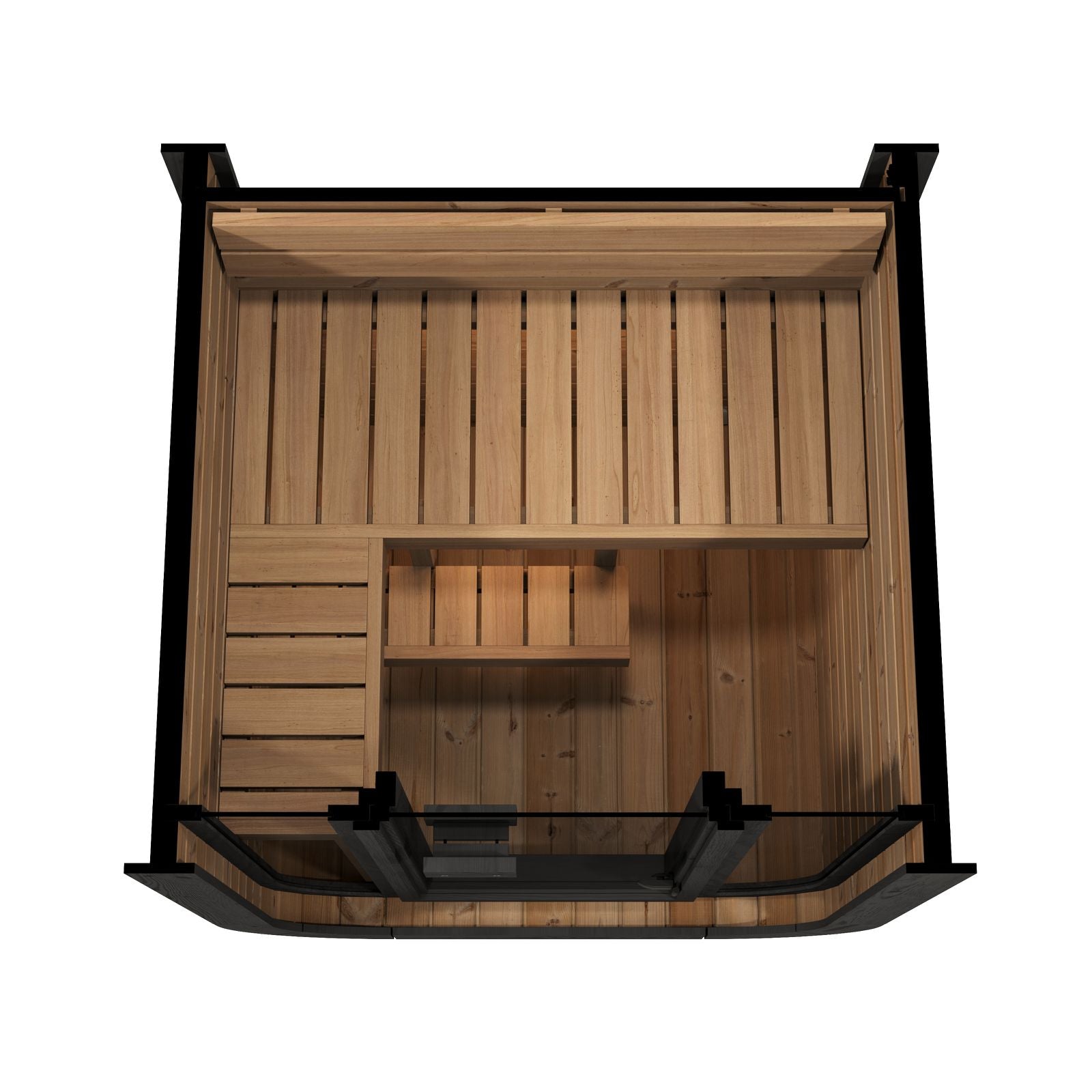 SaunaSupply ULLA Thermowood Outdoor Sauna (Custom Door) - 2 Person