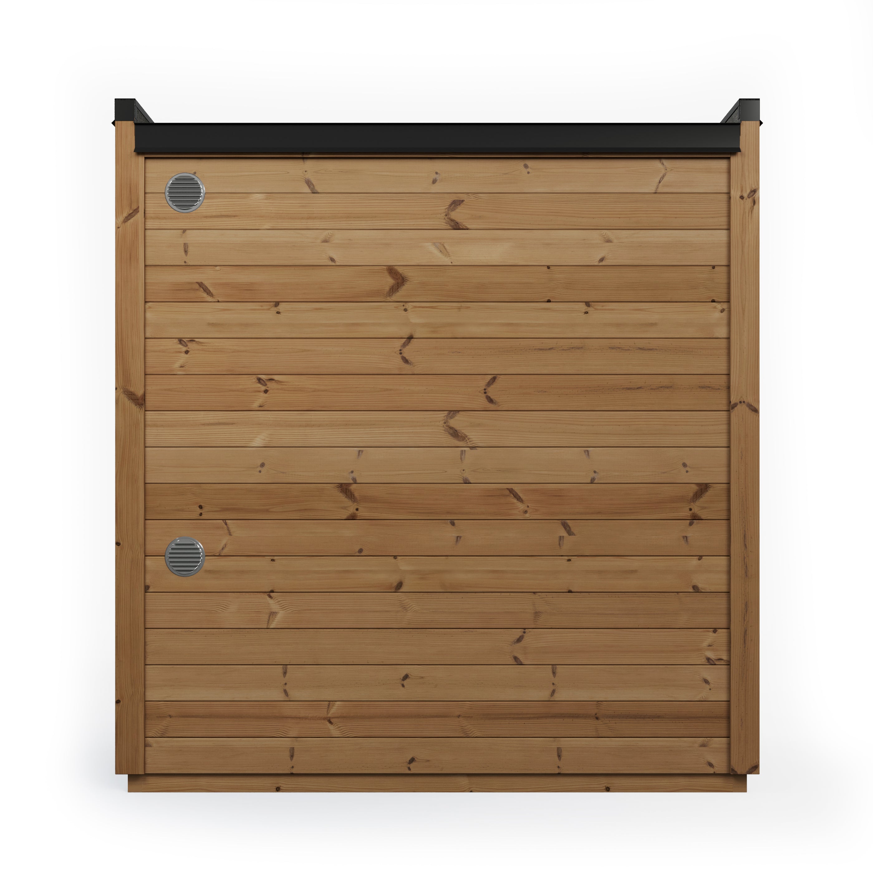 SaunaSupply ILLI Cube II Thermowood 3 Person Outdoor Sauna - Includes Bucket, Ladle, Thermometor, SupiOil