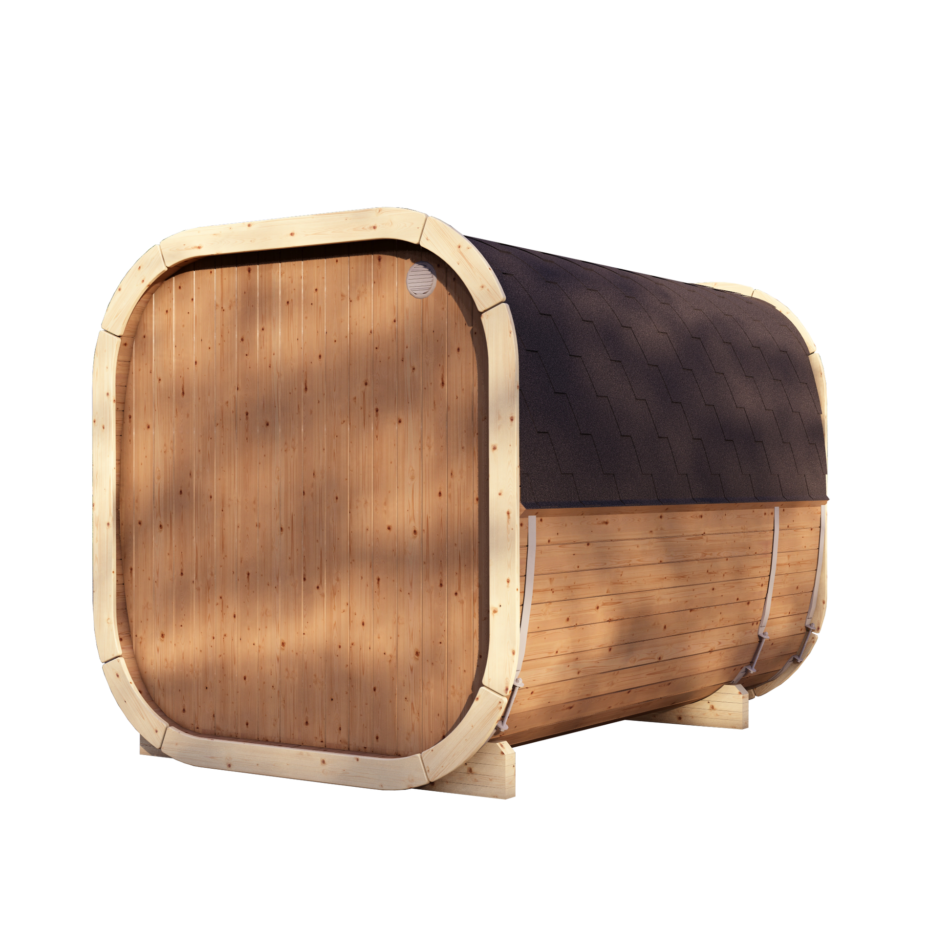 SaunaSupply EKE 280 Thermowood Outdoor Cube Sauna - 6 Person