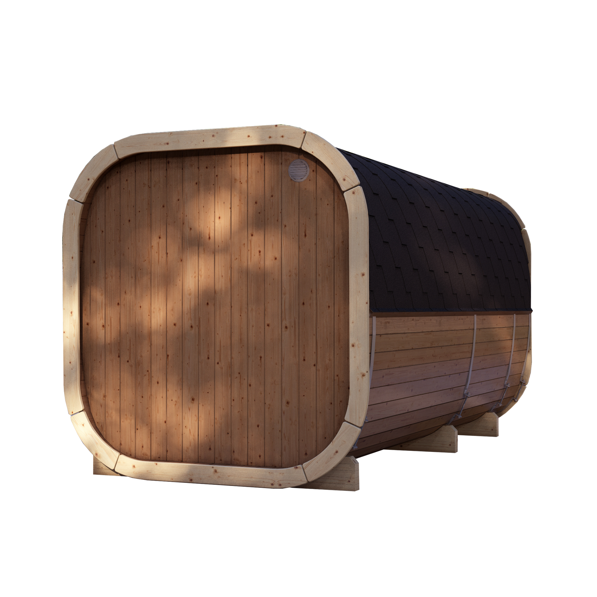 SaunaSupply EKE 400 Thermowood Outdoor Cube Sauna - 10 Person