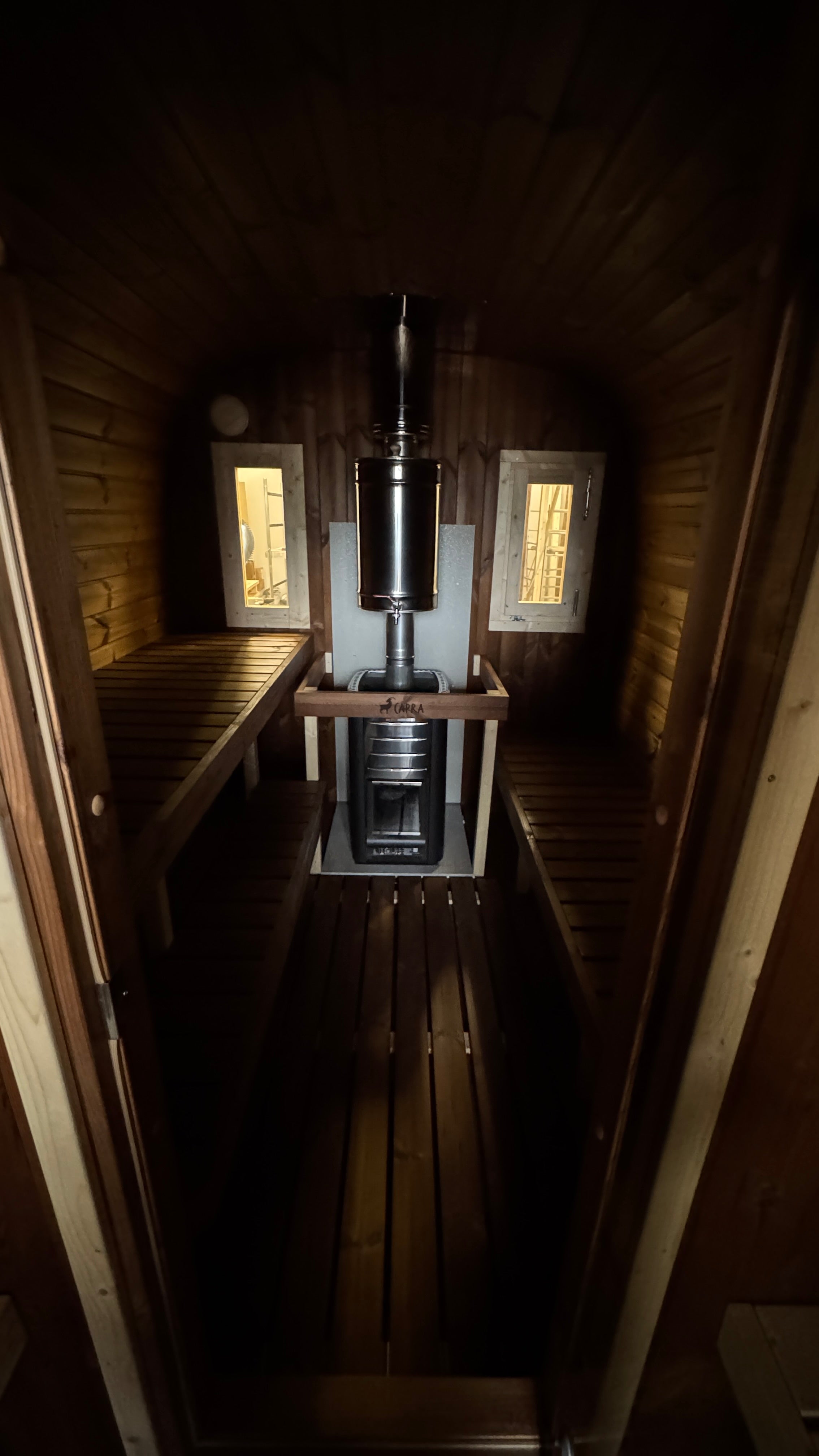 SaunaSupply EKE 400 Thermowood Outdoor Cube Sauna - 10 Person