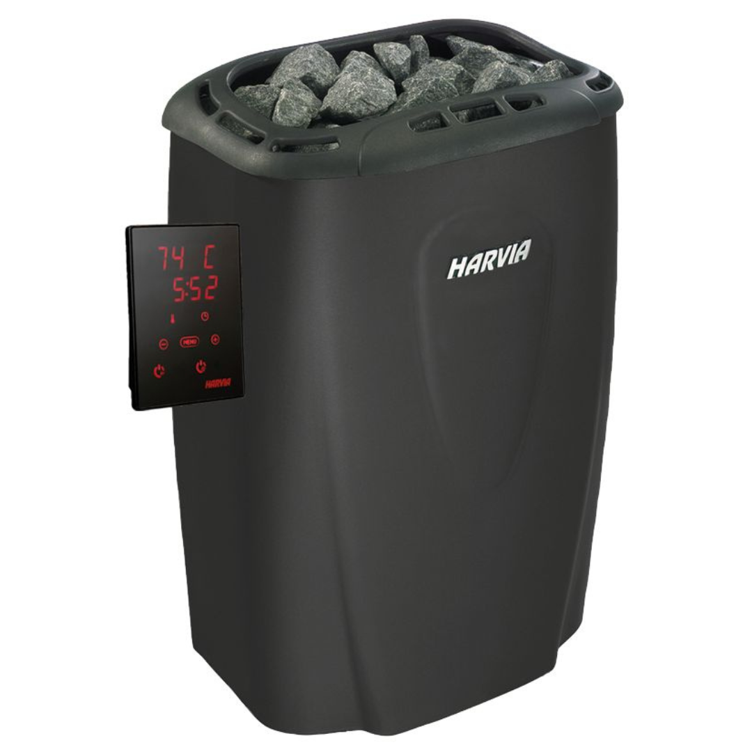 Electric Sauna Heater Harvia Moderna V45XE 4,5 kW Black - With Controls