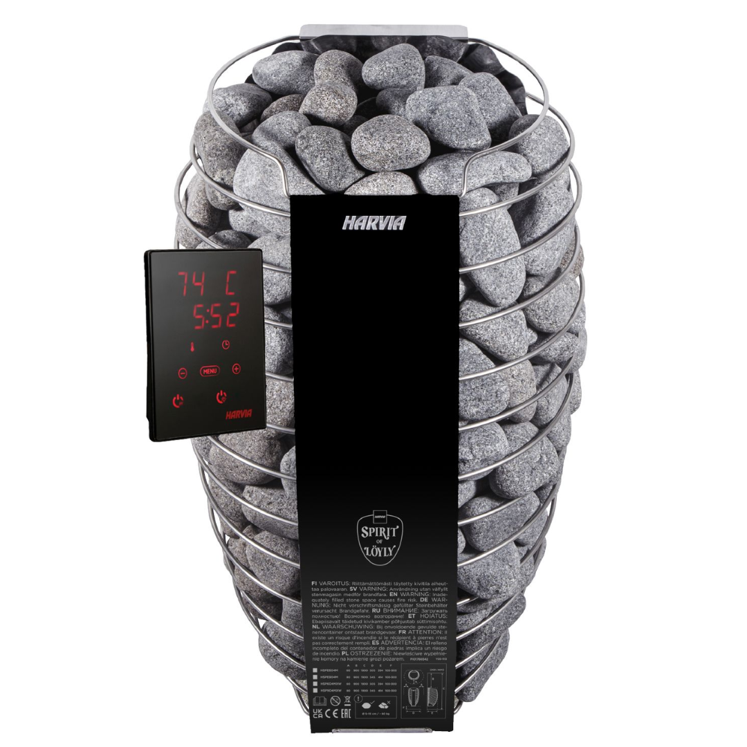 Harvia Spirit SP60XW 6,0 kW WiFi Black