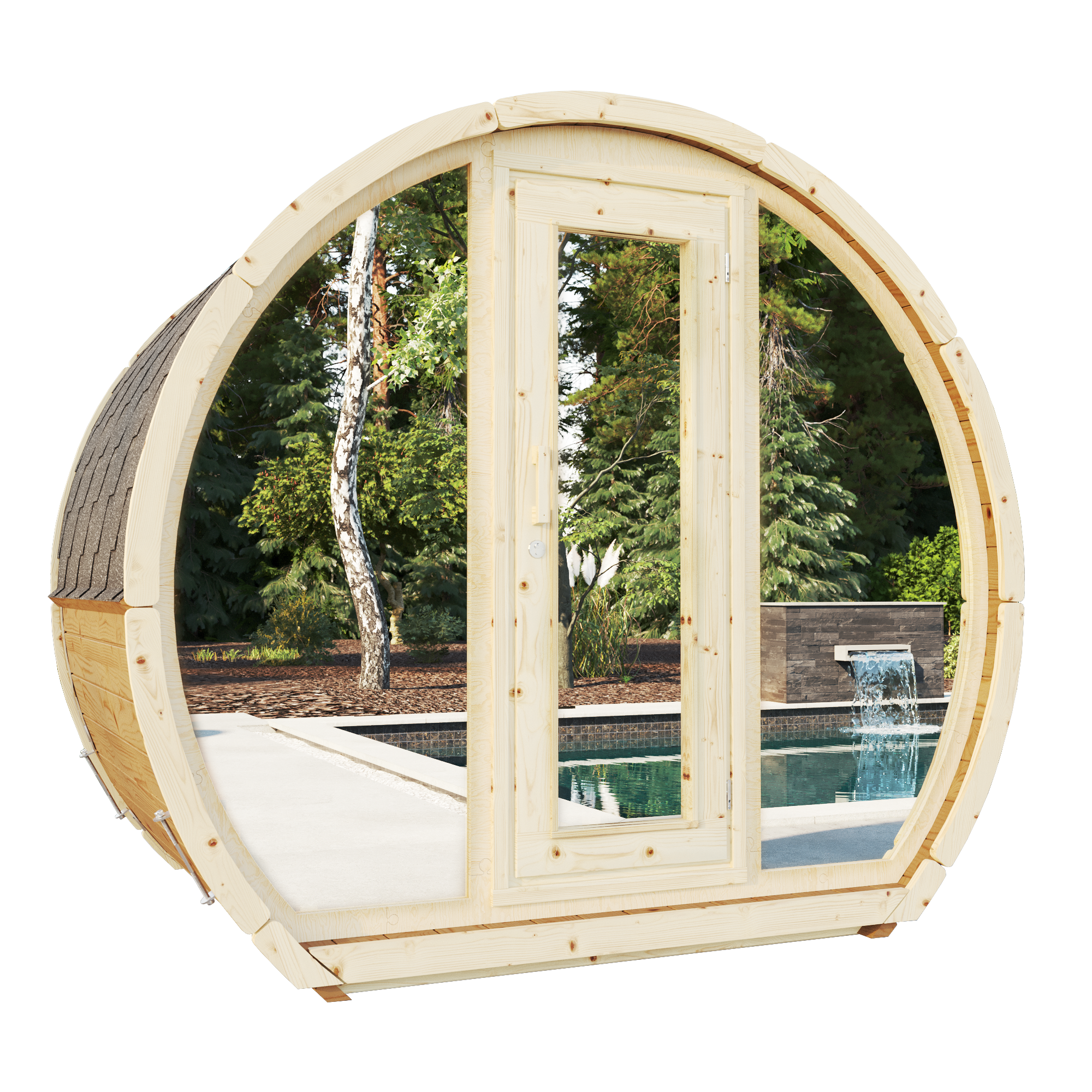 SaunaSupply SUSI 160 Thermowood Outdoor Sauna - 3 Person