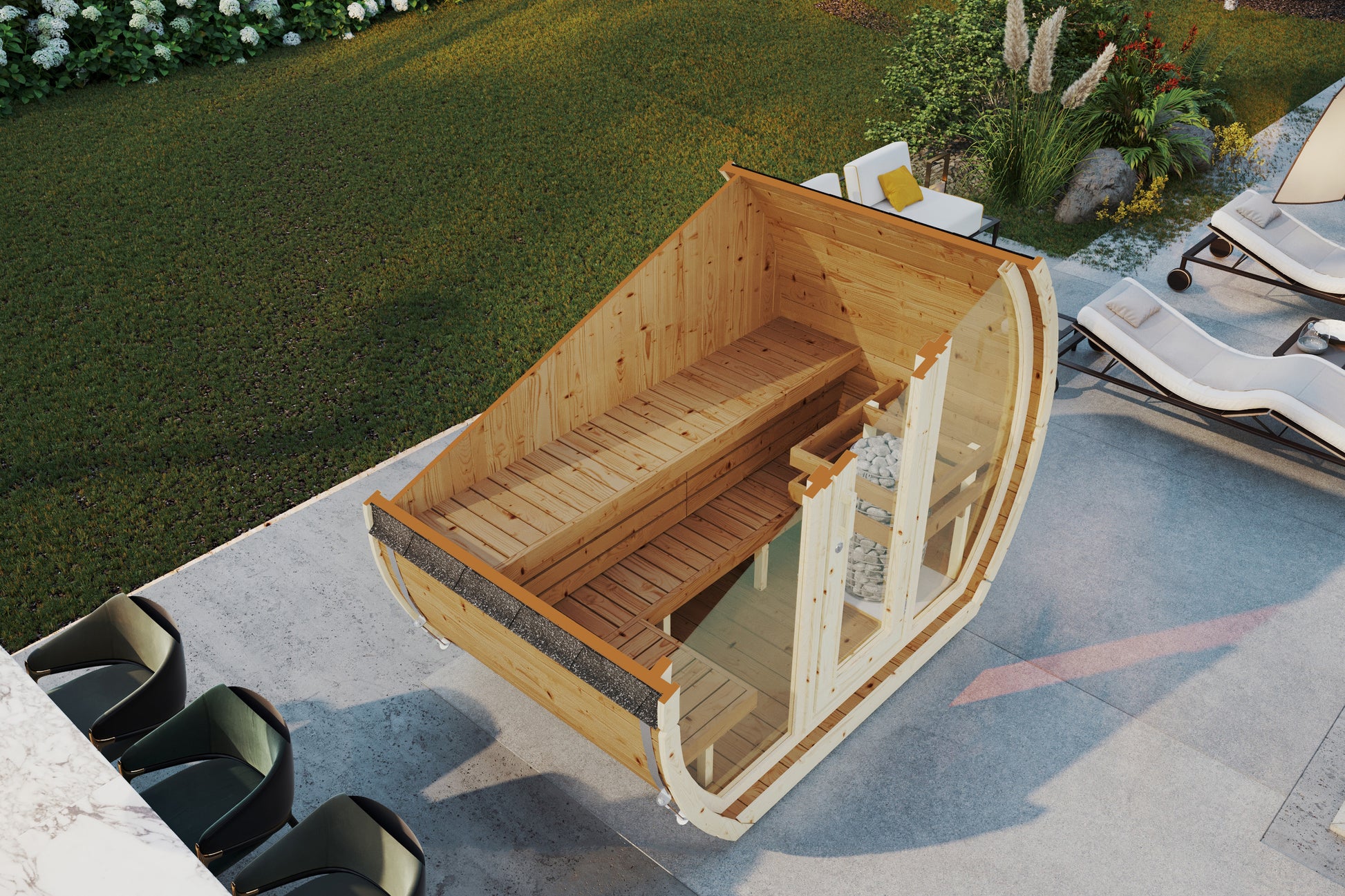 SaunaSupply SUSI 160 Thermowood Outdoor Sauna - 3 Person