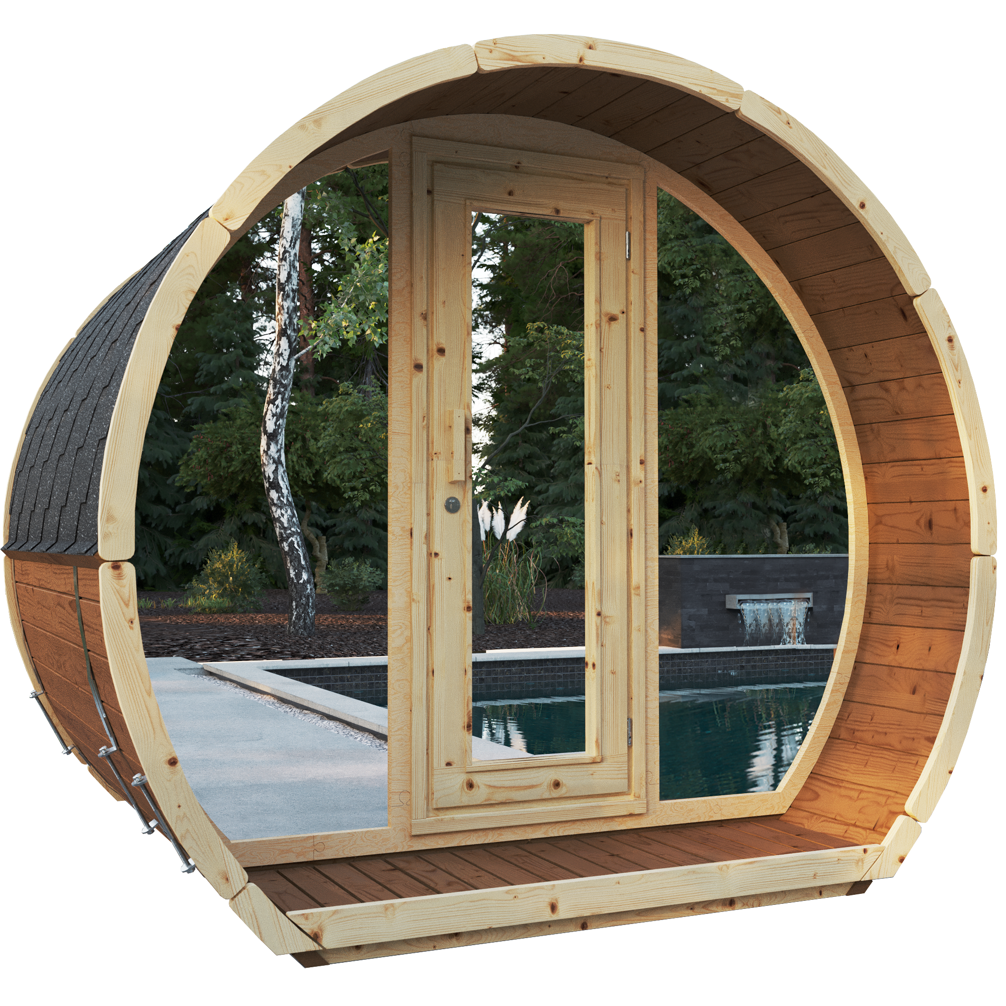 SaunaSupply SUSI 200 Thermowood Outdoor Sauna - 3 Person