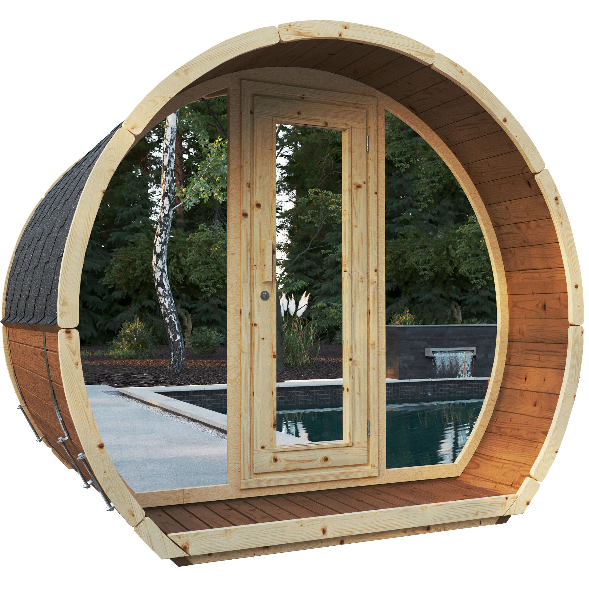 SaunaSupply SUSI 200 Thermowood Outdoor Sauna - 3 Person