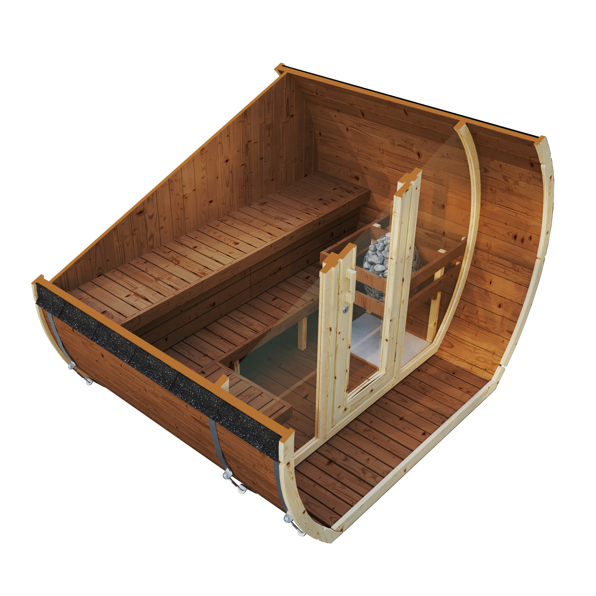 SaunaSupply SUSI 200 Thermowood Outdoor Sauna - 3 Person