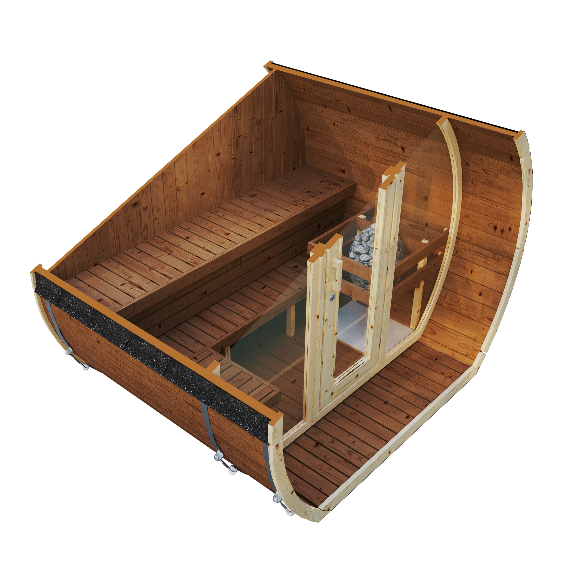 SaunaSupply SUSI 200 Thermowood Outdoor Sauna - 3 Person