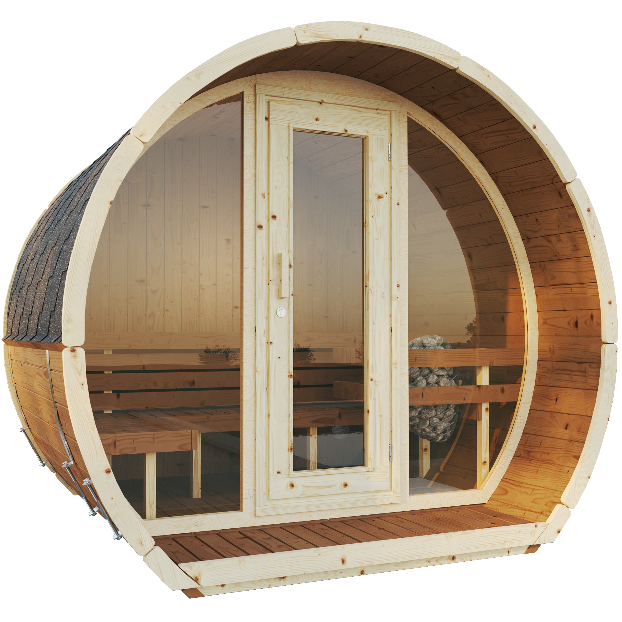 SaunaSupply SUSI 200 Thermowood Outdoor Sauna - 3 Person