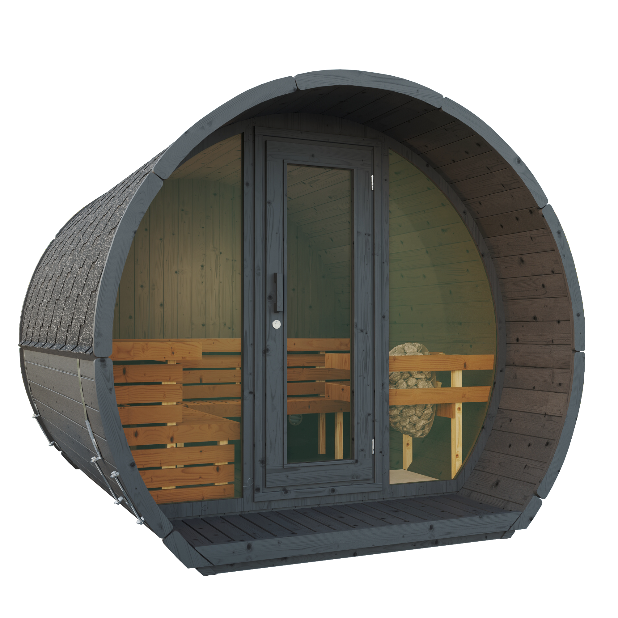 SaunaSupply SUSI 280 Thermowood Outdoor Sauna - 6 Person