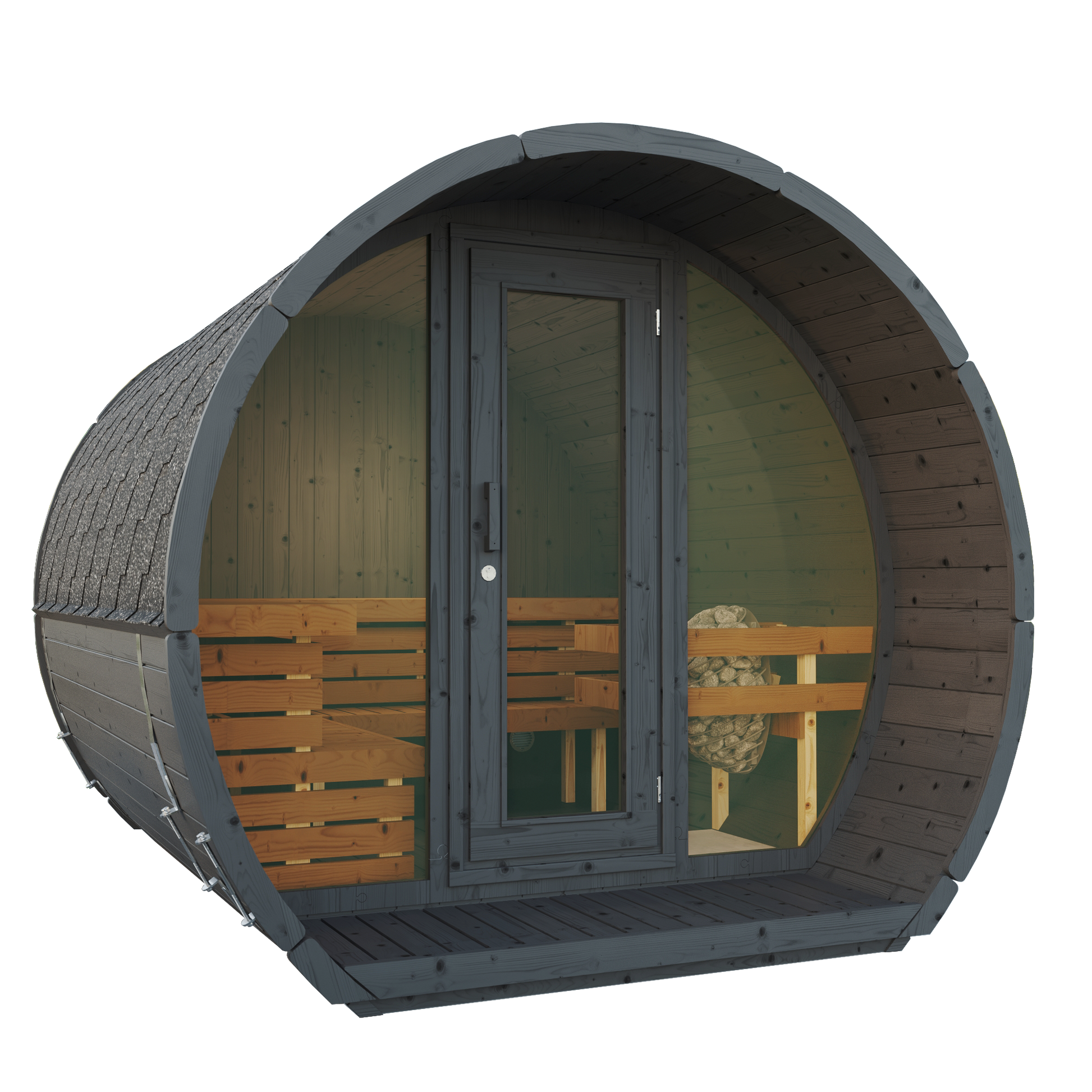 SaunaSupply SUSI 280 Thermowood Outdoor Sauna - 6 Person