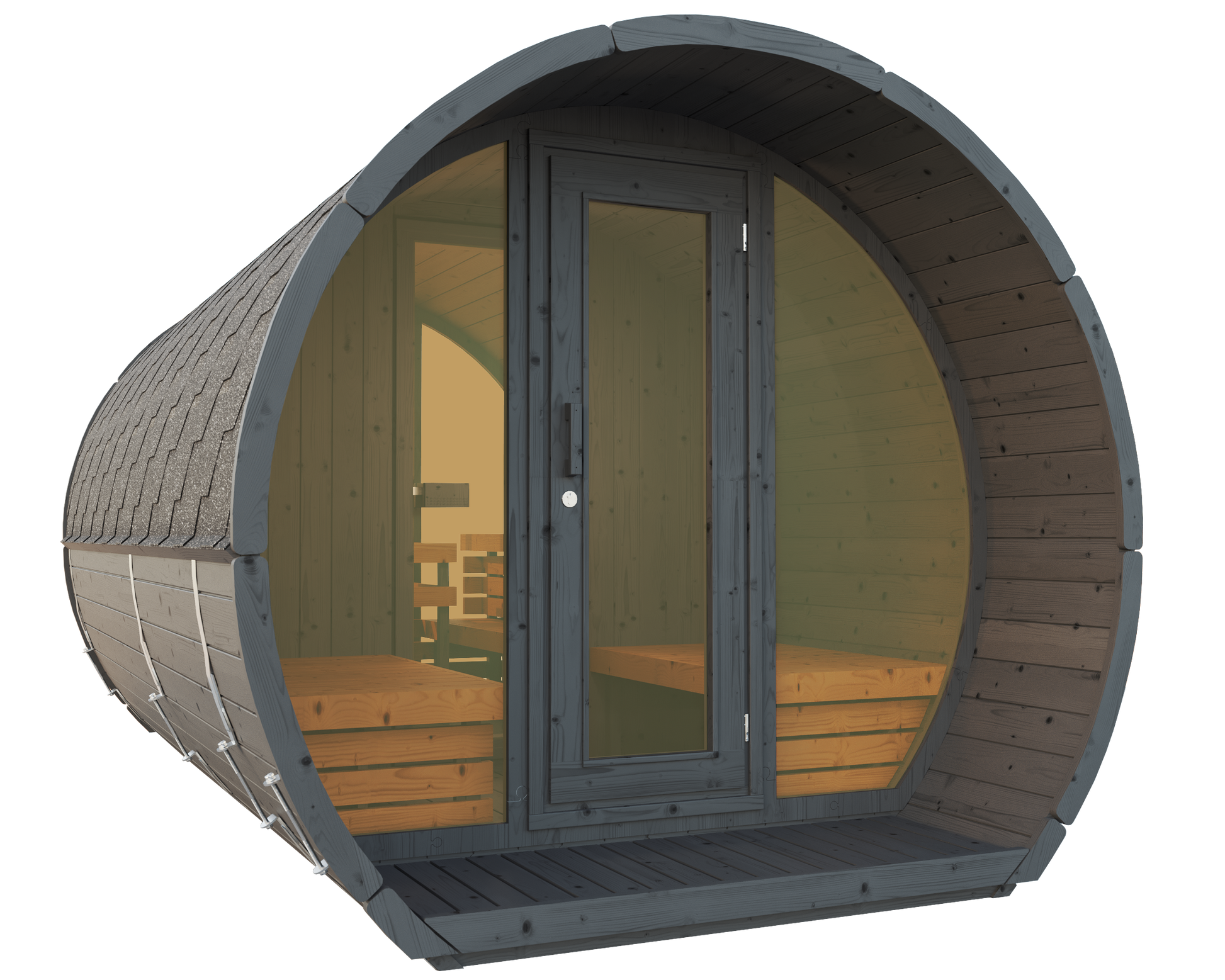 SaunaSupply SUSI 330 Thermowood Outdoor Sauna - 6 Person