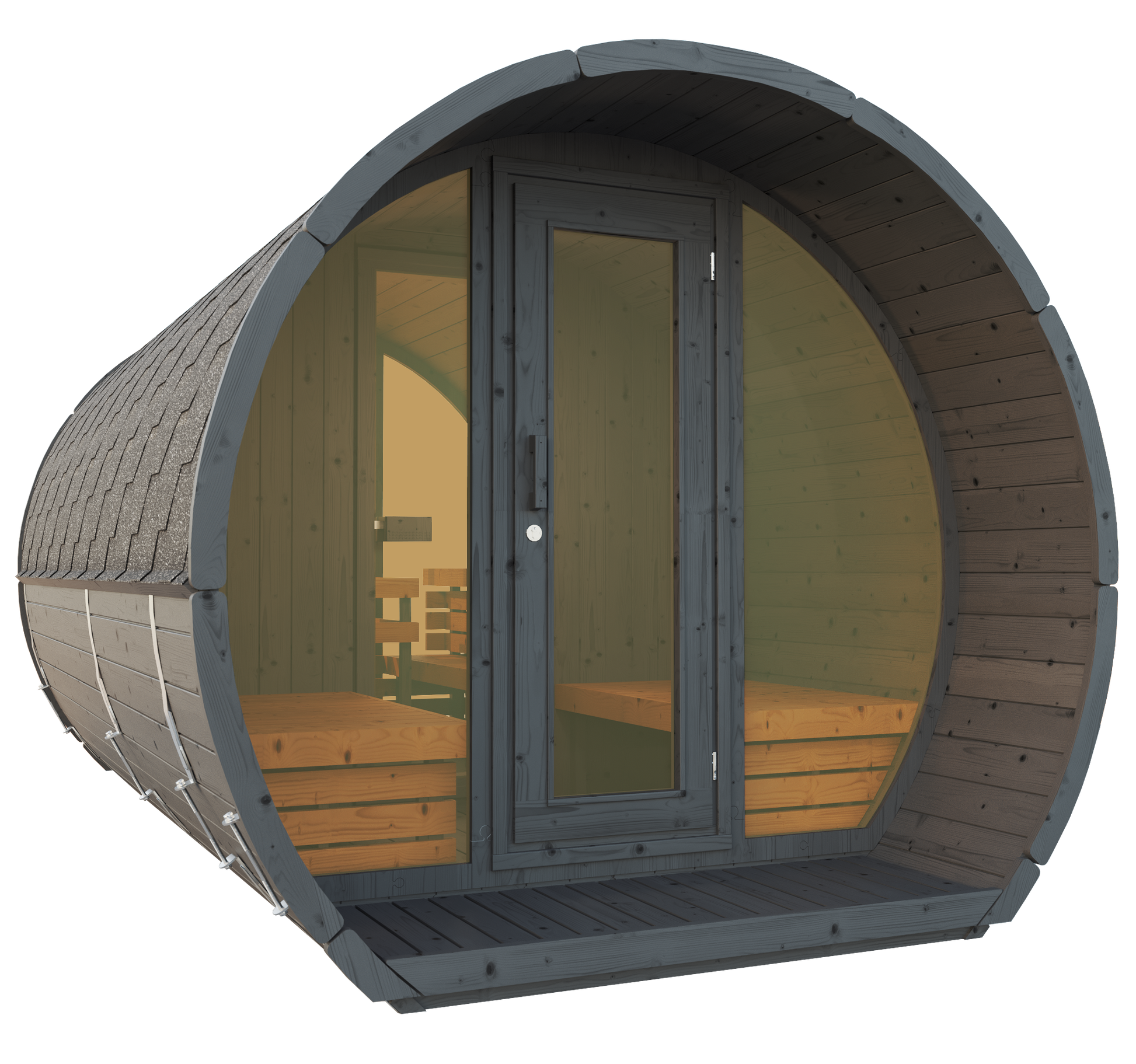SaunaSupply SUSI 400 Thermowood Outdoor Sauna - 6 Person