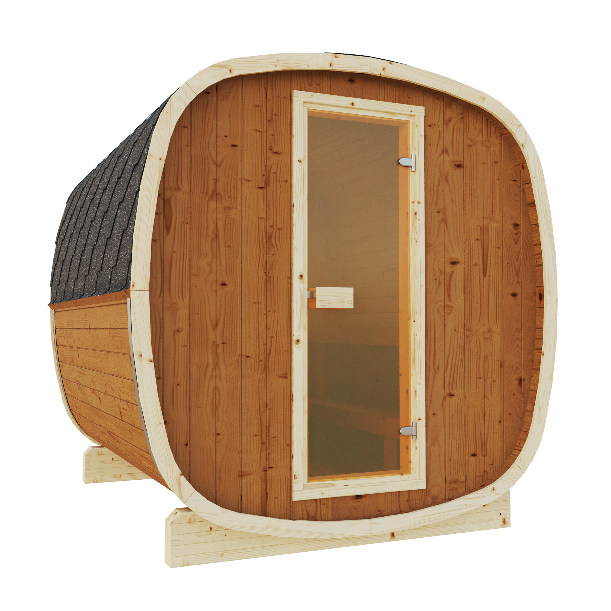 SaunaSupply UKU 230 Thermowood Outdoor Cube Sauna U - 3/4 Person