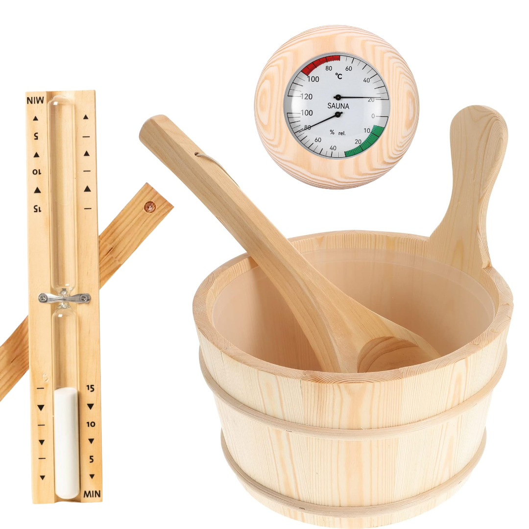 Bucket & Ladle + Thermometer + Timer (complete set)