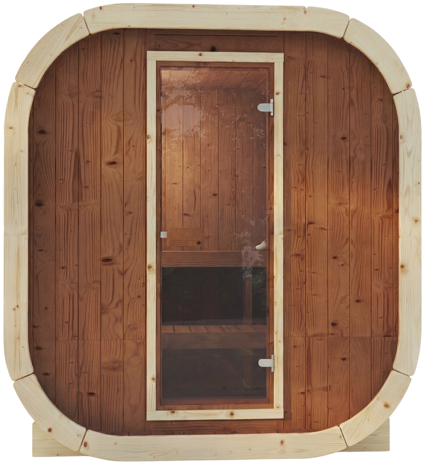 3-4 Person Outdoor Premium Thermowood Cube Sauna Bundle - ALASKA 130 Edition | Home & Garden | Includes Harvia BC60 Heater, LED Lights & SupiOil Protection