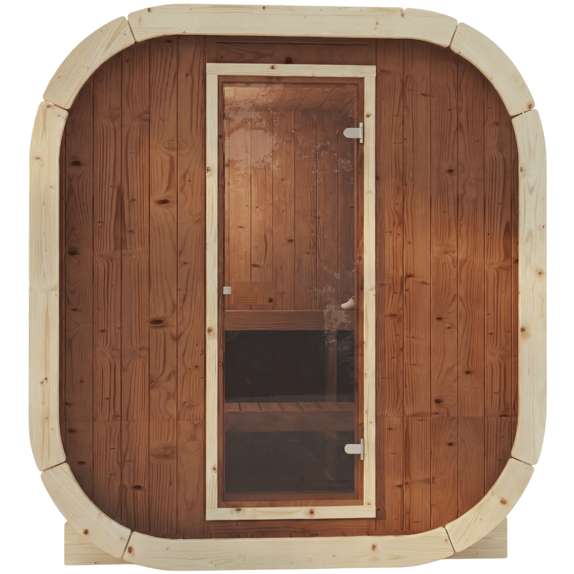 3-4 Person Outdoor Premium Thermowood Cube Sauna - ALASKA 130 Edition | Home & Garden | Includes SupiOil Protection