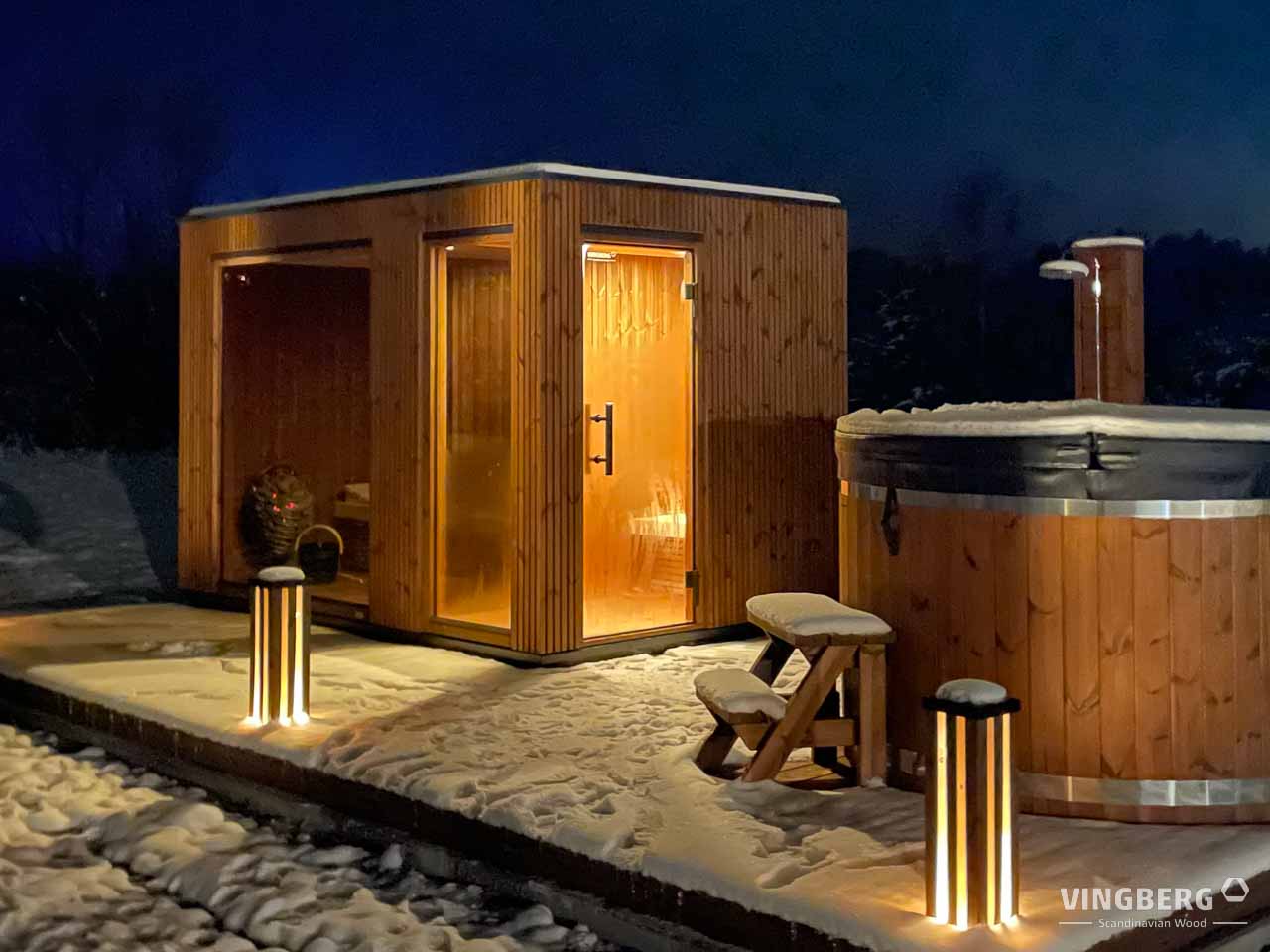 Scandit 8 Outdoor Thermowood Sauna - 4 Person