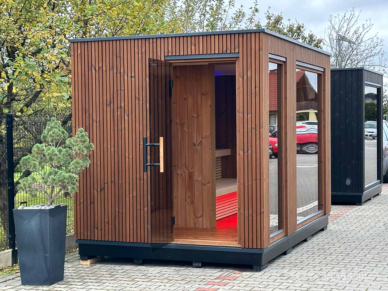 Scandit 8 Outdoor Thermowood Sauna - 4 Person