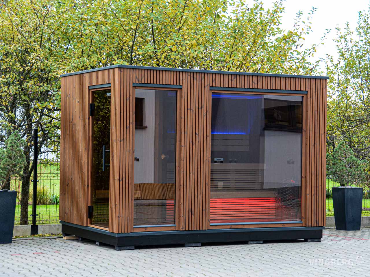 Scandit 8 Outdoor Thermowood Sauna - 4 Person