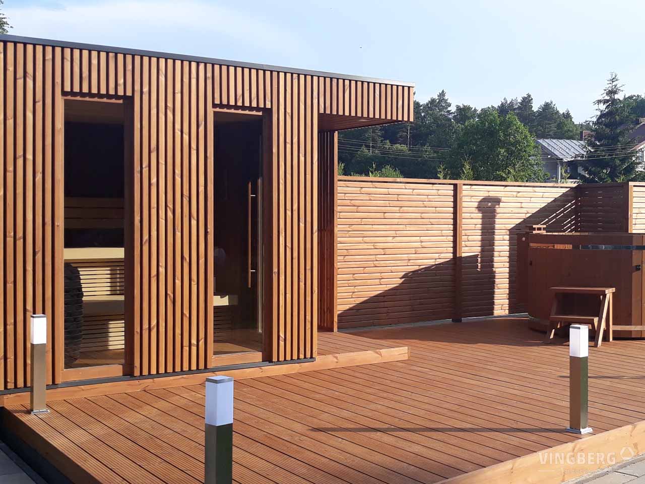 Scandit 8 Outdoor Thermowood Sauna - 4 Person