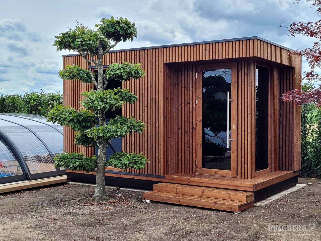 Scandit 10 Outdoor Thermowood Sauna - 6 Person