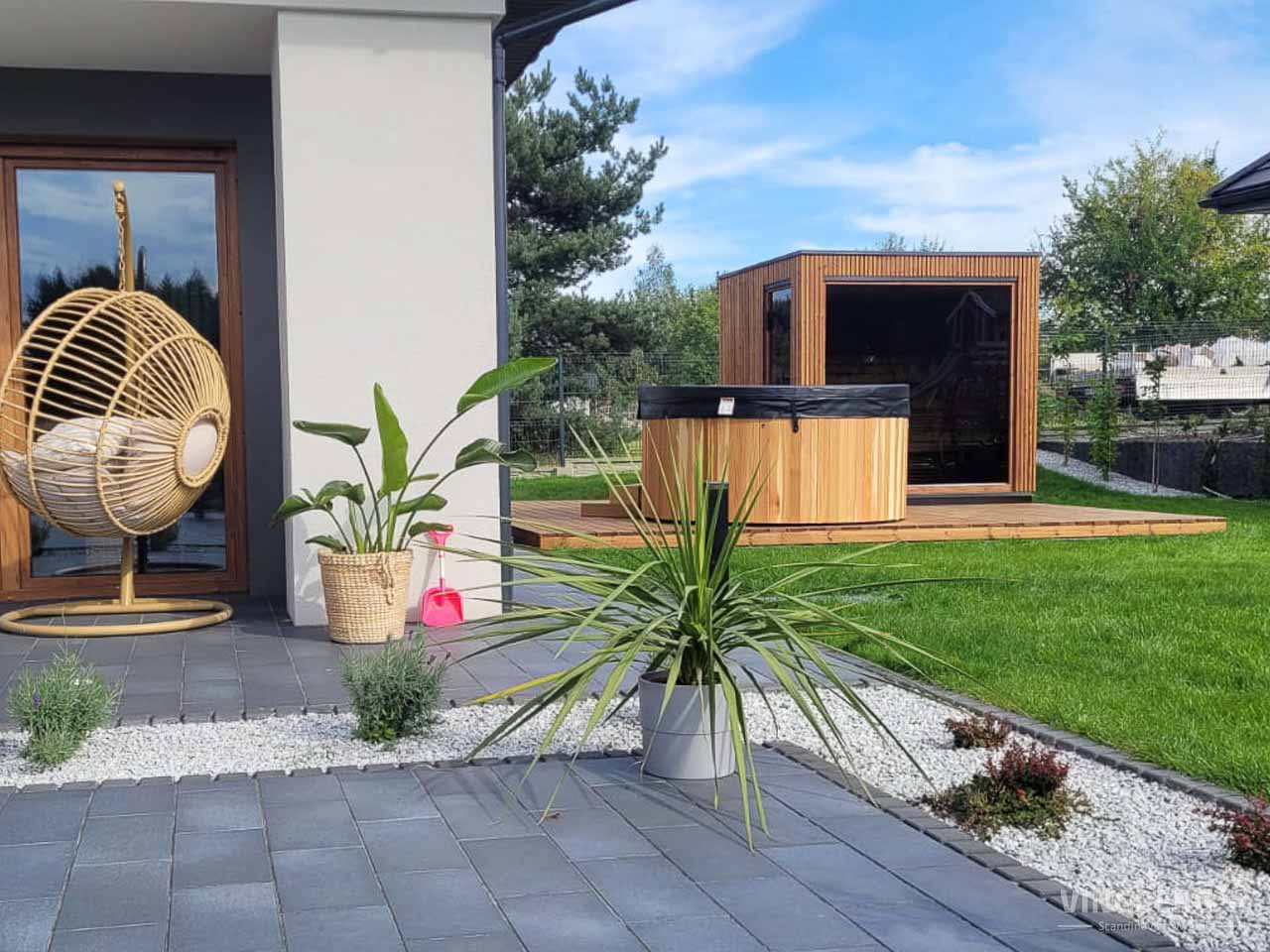 Scandit 5 Outdoor Thermowood Sauna - 4 Person