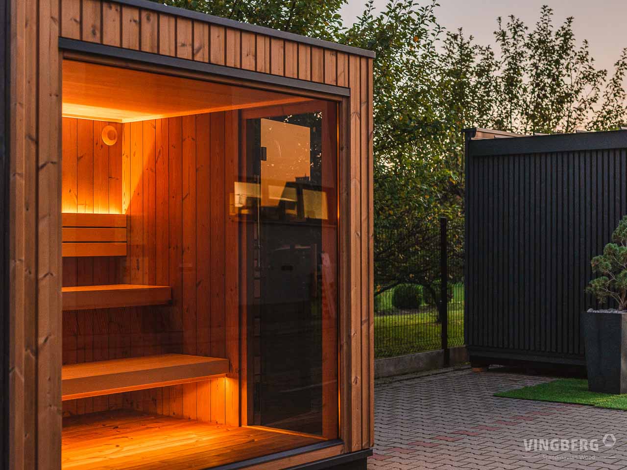 Scandit 5 Outdoor Thermowood Sauna - 4 Person