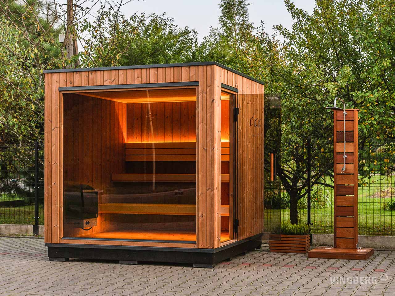 Scandit 5 Outdoor Thermowood Sauna - 4 Person