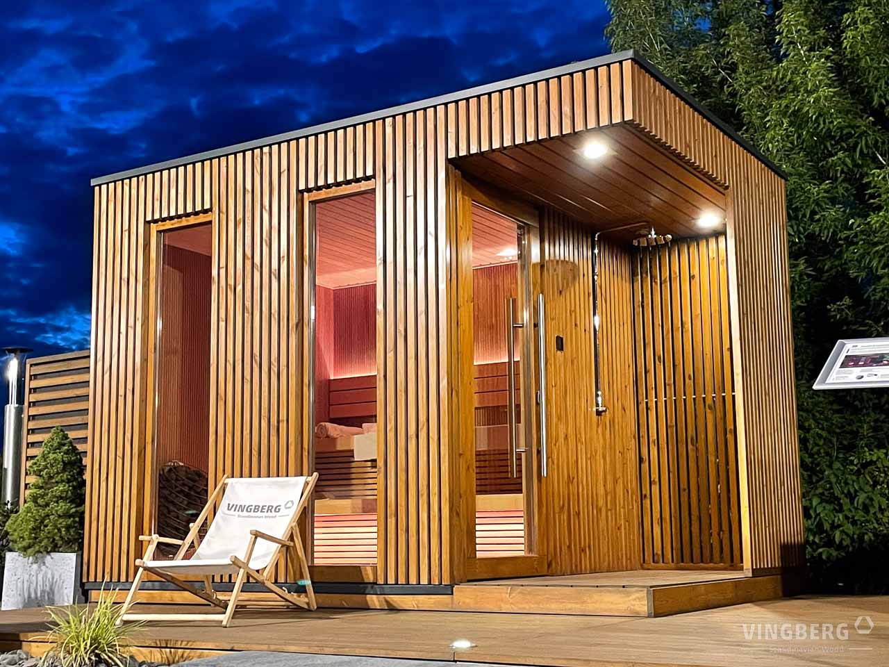 Scandit 8 Outdoor Thermowood Sauna - 4 Person