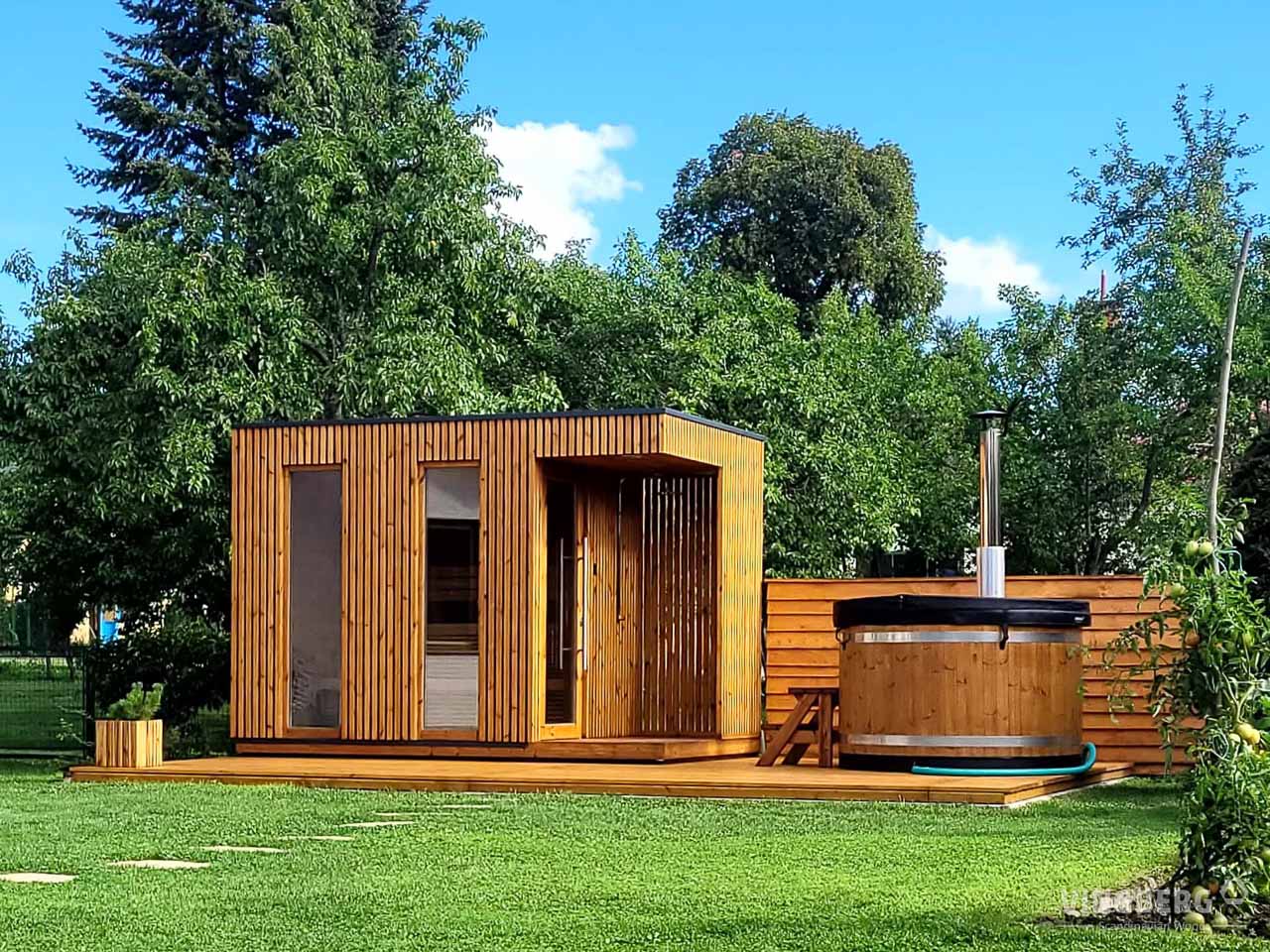 Scandit 8 Outdoor Thermowood Sauna - 4 Person