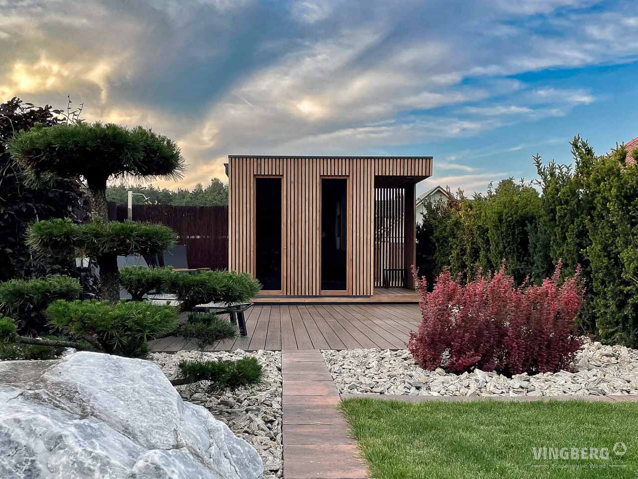 Scandit 8 Outdoor Thermowood Sauna - 4 Person