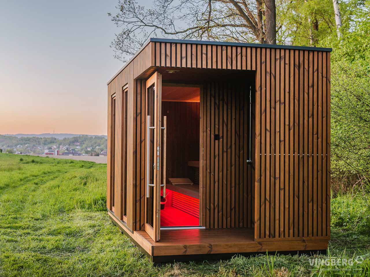 Scandit 8 Outdoor Thermowood Sauna - 4 Person