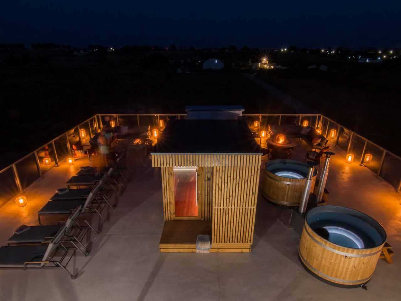 Scandit 8 Outdoor Thermowood Sauna - 4 Person