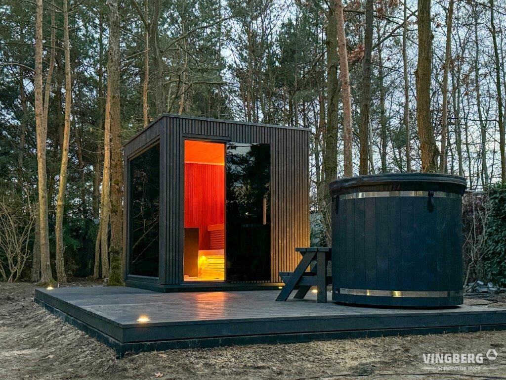 Scandit 5 Outdoor Thermowood Sauna - 4 Person