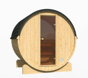Outdoor 3-4 Person Nordic Spruce Barrel Sauna - SKOG 4 Edition | Home & Garden