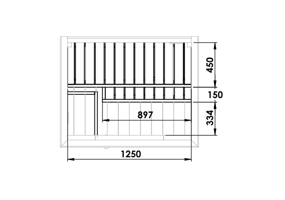 SaunaSupply 1-2 Person Outdoor Thermowood Cube Sauna - ELLA Compact Black Edition | Includes Heater & Accessories