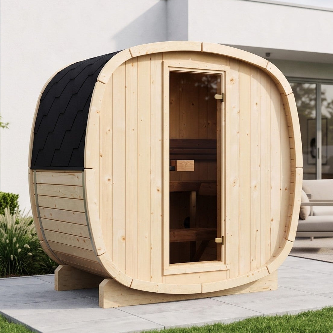 Outdoor 4-5 Person Cube Sauna - SKOG 3 Edition | Home & Garden
