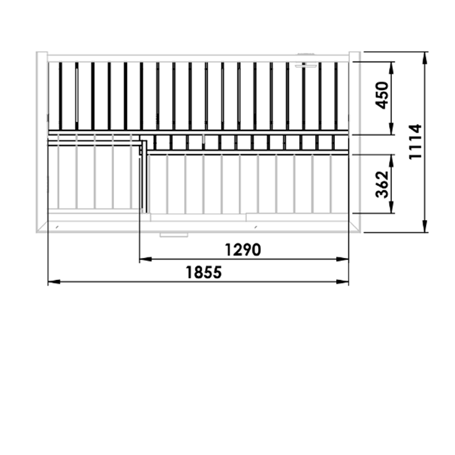 SaunaSupply 3-4 Person Outdoor Thermowood Cube Sauna - ELLA Black Edition | Includes Heater & Accessories
