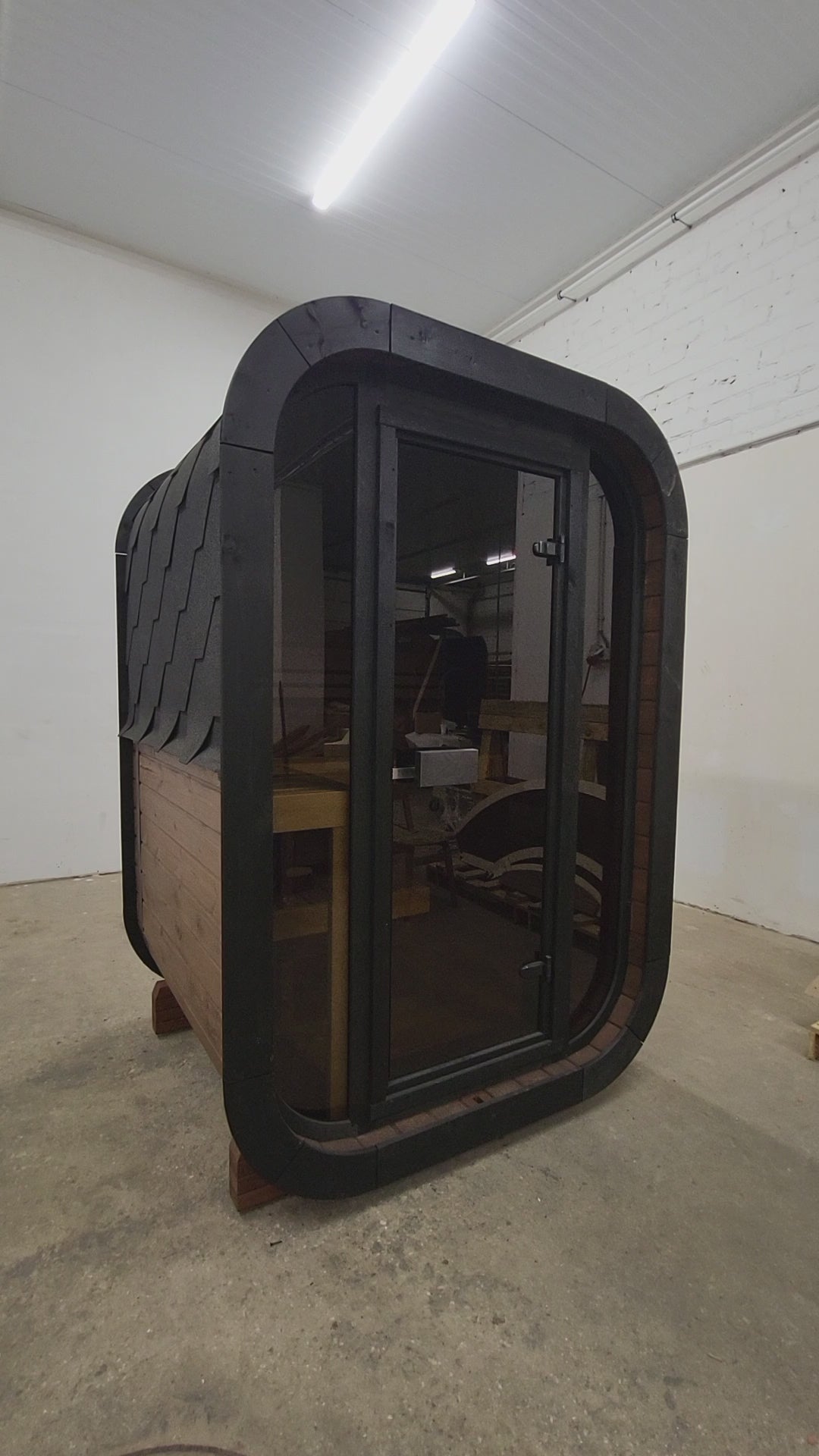 SaunaSupply ULLA130 Thermowood 2 Person Outdoor Sauna - Includes Bucket, Ladle, Thermometor, SupiOil