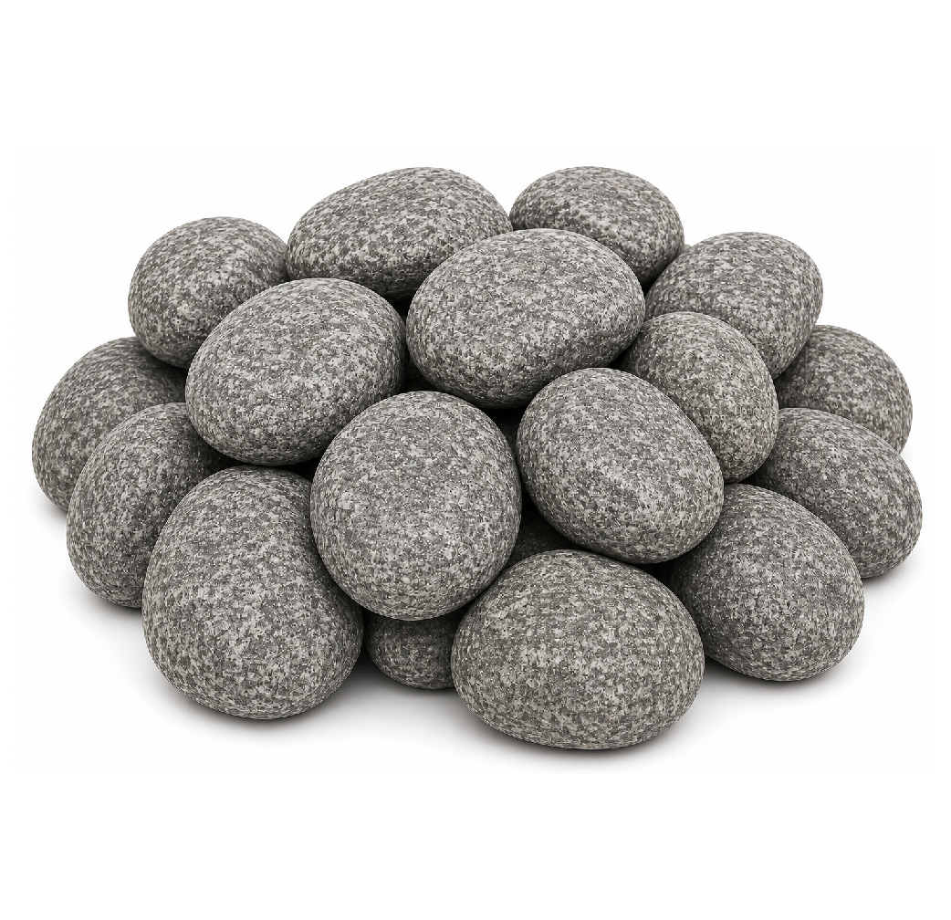Round Sauna Heater Rocks - Large 10kg
