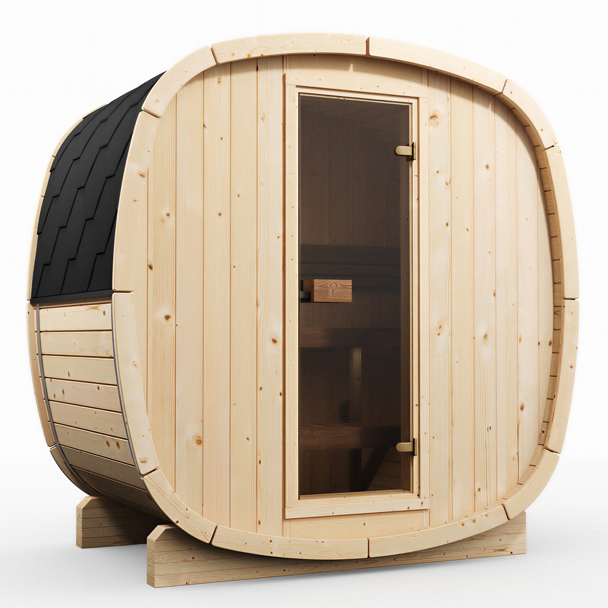 Outdoor 4-5 Person Nordic Spruce Cube Sauna - SKOG 3 Edition | Home & Garden
